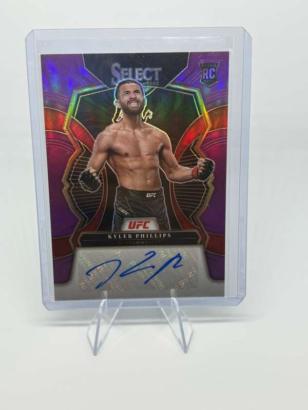 2023 Panini Select UFC - Kyler Phillips Rookie Auto Purple Prizm 49/49 #RS-KPH