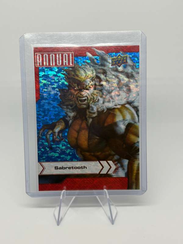 2022-2023 Upper Deck Marvel Annual - Sabretooth Blue Sparkle #75