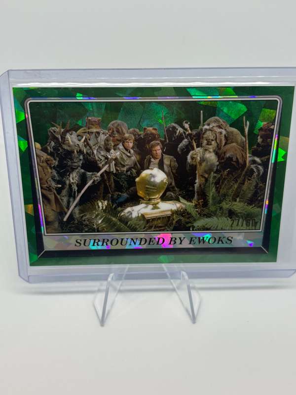Topps Chrome Sapphire 2023 Star Wars ROTJ - Surrounded by Ewoks  27/60 #207