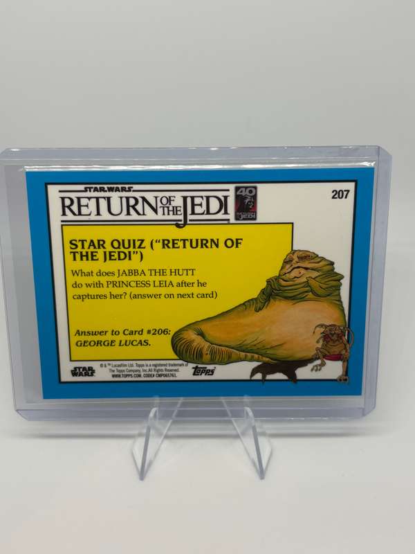 Topps Chrome Sapphire 2023 Star Wars ROTJ - Surrounded by Ewoks  27/60 #207