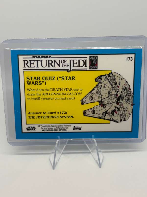 Topps Chrome Sapphire 2023 Star Wars ROTJ - Escorted to the Ewok Village 57/60 #173