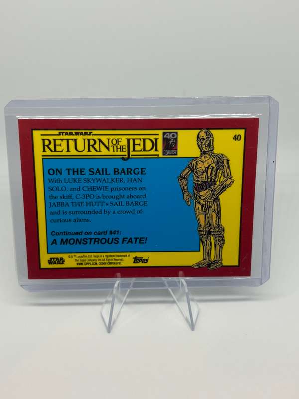 Topps Chrome Sapphire 2023 Star Wars ROTJ - On the Sail Barge 70/75 #40