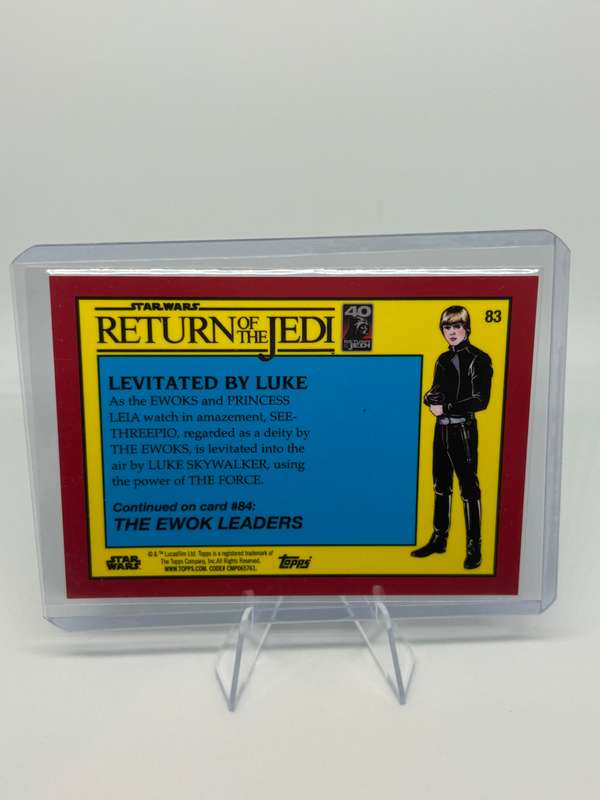 Topps Chrome Sapphire 2023 Star Wars ROTJ - Levitated by Luke 23/75 #83