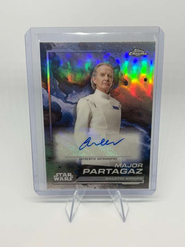 2024 Topps Chrome Star Wars - Major Partagaz (Anton Lesser) Chrome Autograph Card #AU-LAW