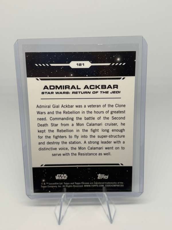 2024 Topps Chrome Star Wars - Admiral Ackbar 141/150 #121