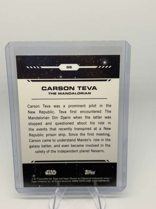 2024 Topps Chrome Star Wars - Carson Teva 131/199 #36