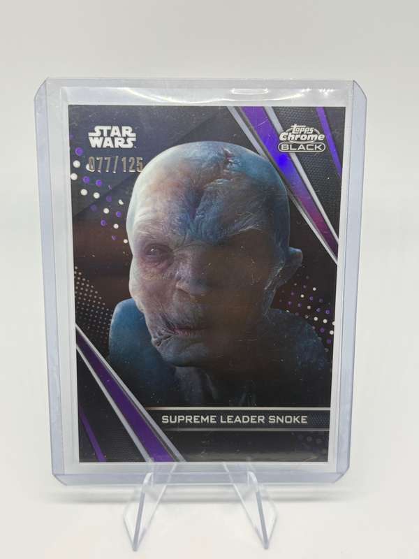 2023 Topps Chrome Black Star Wars - Supreme Leader Snoke 77/125 #96