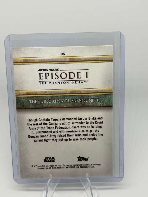 Topps Chrome Sapphire 2024 Star Wars TPM - The Gungans are Surrounded 39/75 #95