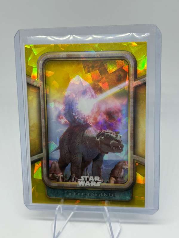 Topps Chrome Sapphire 2024 Star Wars TPM - The Gungan Shields Fall 58/75 #85