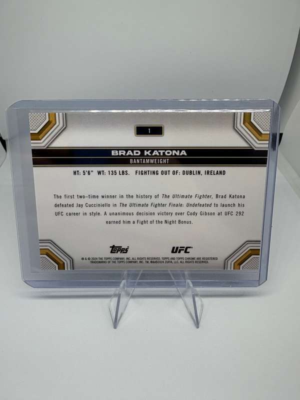 2024 Topps Chrome UFC - Brad Katona RC Speckle Refractor 210/299 #1