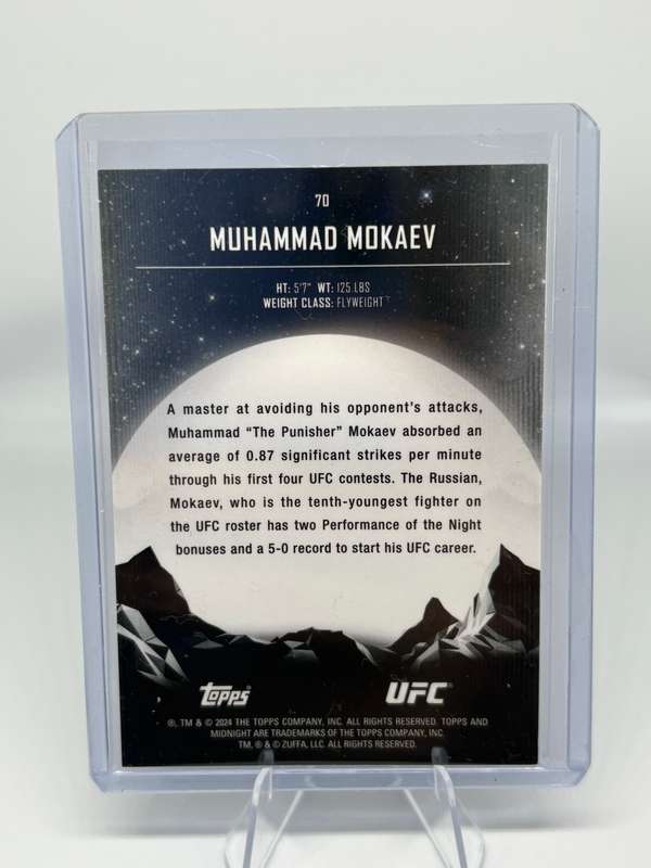 2024 Topps UFC Midnight - Muhammad Mokaev SP 29/99  #70