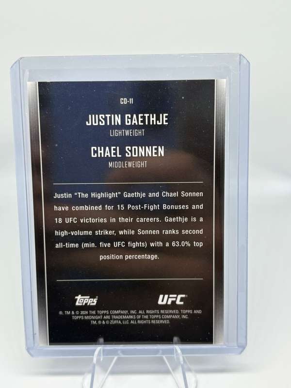 2024 Topps UFC Midnight - Constellations Justin Gaethje | Chael Sonnen  #CO-11