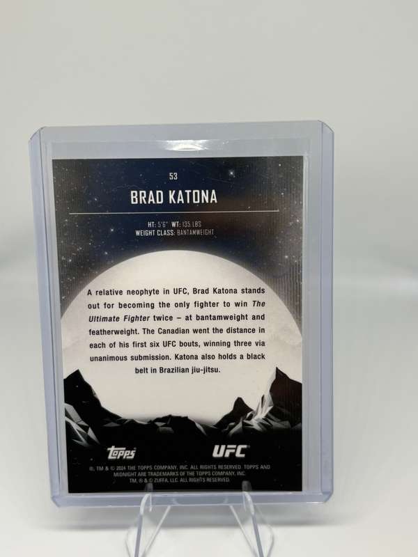 2024 Topps UFC Midnight - Brad Katona RC SP 73/99  #53
