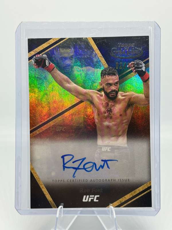 2024 Topps UFC Gold Label - Rob Font Auric Auto Black 2/10 #AUA-RFT