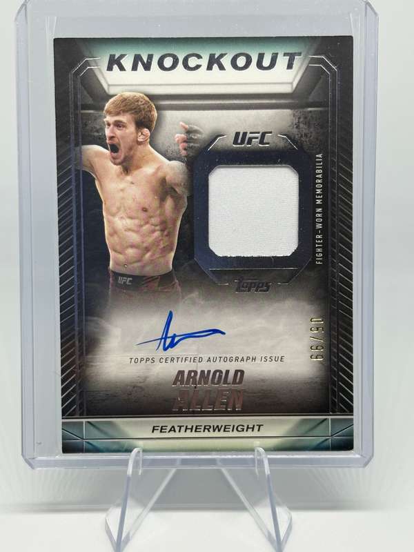 2024 Topps UFC Knockout - Arnold Allen Knockout Auto Relic Card 05/99 #KAR-AAN