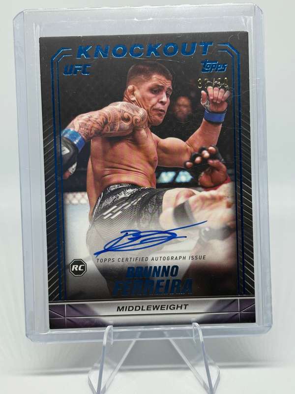 2024 Topps UFC Knockout - Bruno Ferreira Knockout Auto Card 37/50 #KNA-BFA
