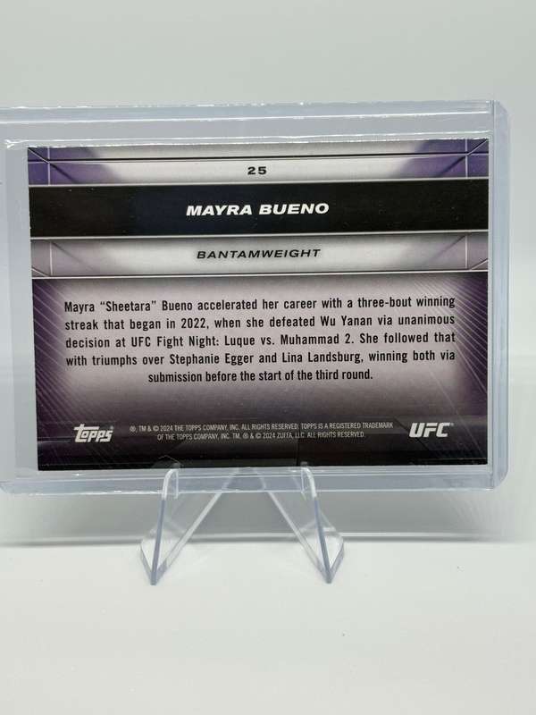 2024 Topps UFC Knockout - Mayra Bueno 93/250 #25