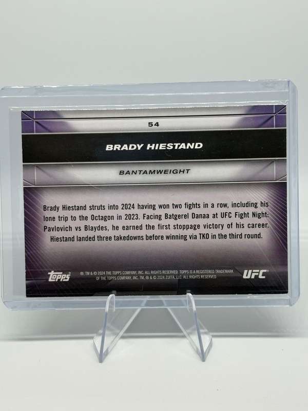 2024 Topps UFC Knockout - Brady Heistand 222/250 #54