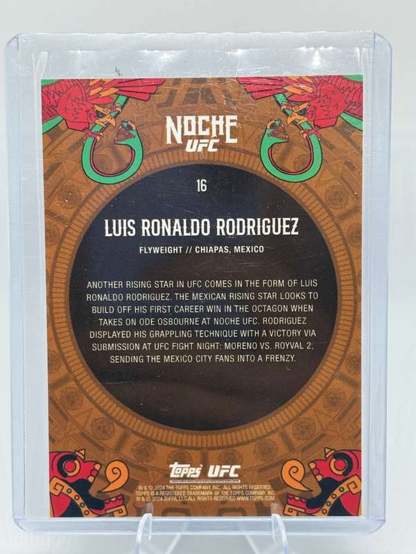 2024 Topps UFC Noche - Luis Ronaldo Rodriguez 59/125 #16