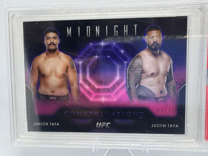 PSA 9! 2024 Topps UFC Midnight - Constellations Junior Tafa | Justin Tafa 7/12  #CO-13