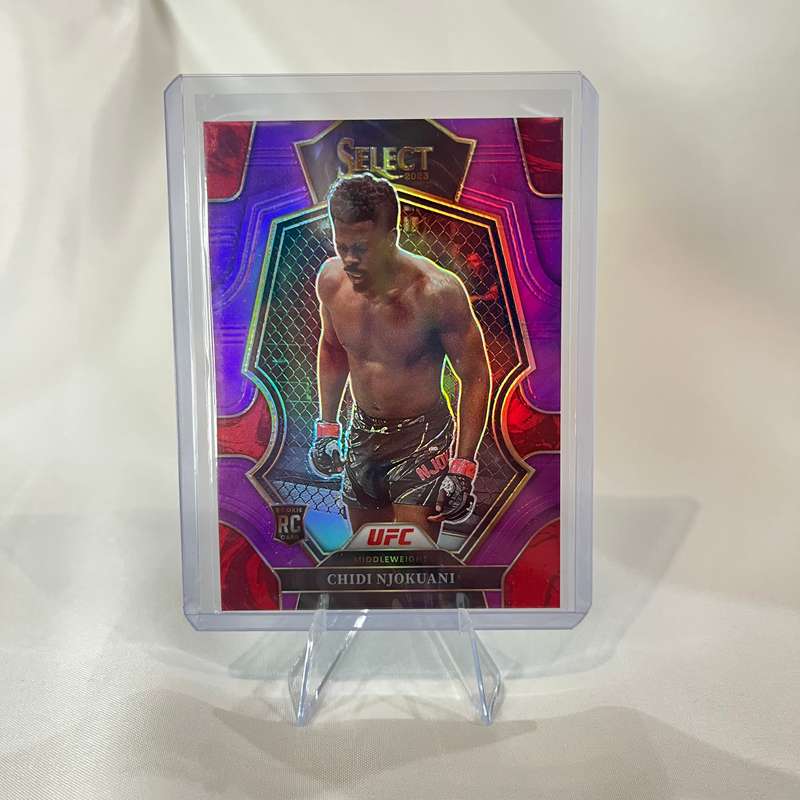 2023 Panini Select UFC Chidi Njokuani Rookie 67/99 Purple Prizm #160