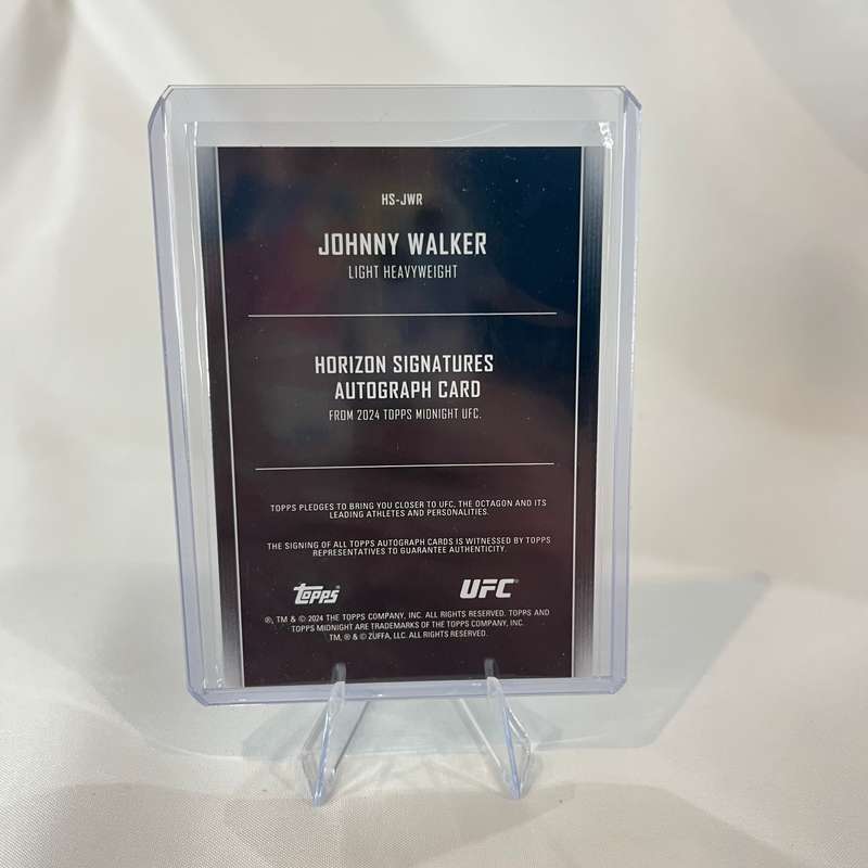 2024 Topps UFC Midnight - Horizon Signatures Johnny Walker #HS-JWR