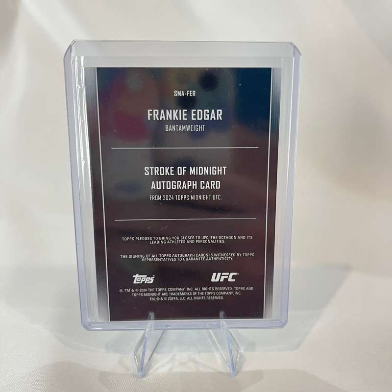 2024 Topps UFC Midnight - Stroke of Midnight Auto Frankie Edgar #SMA-FER
