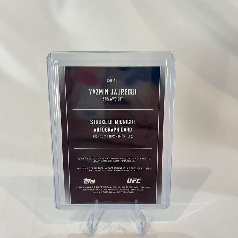 2024 Topps UFC Midnight - Stroke of Midnight Auto Yazmin Jauregui #SMA-YJI
