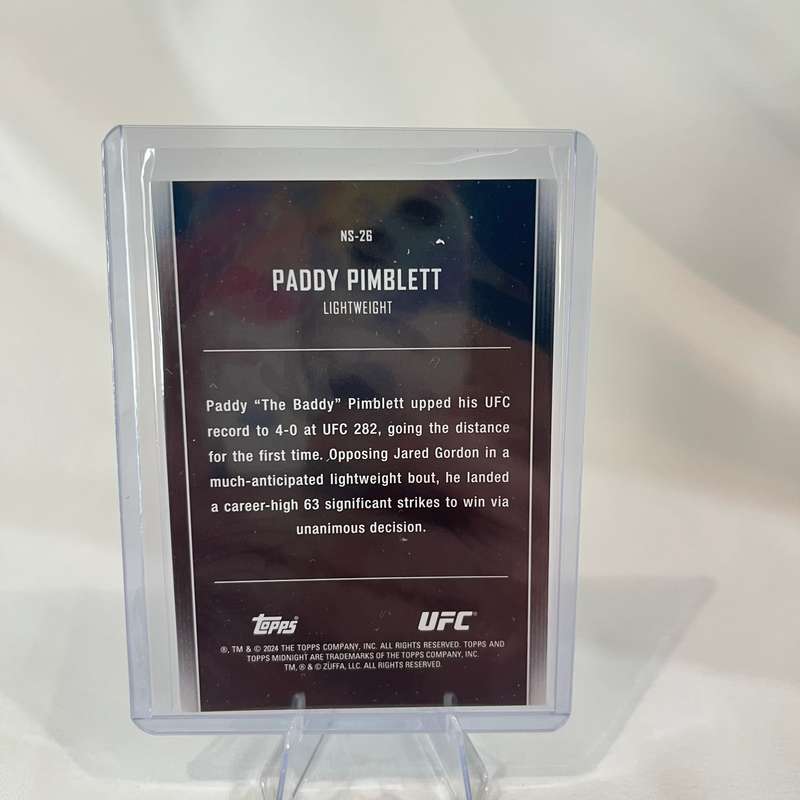 2024 Topps UFC Midnight - Night Stars Paddy Pimblett #NS-26