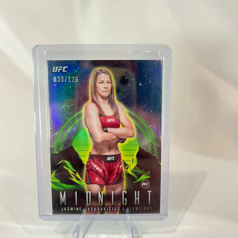 2024 Topps UFC Midnight - Jasmine Jasudavicius RC Morning SP 30/125 #10