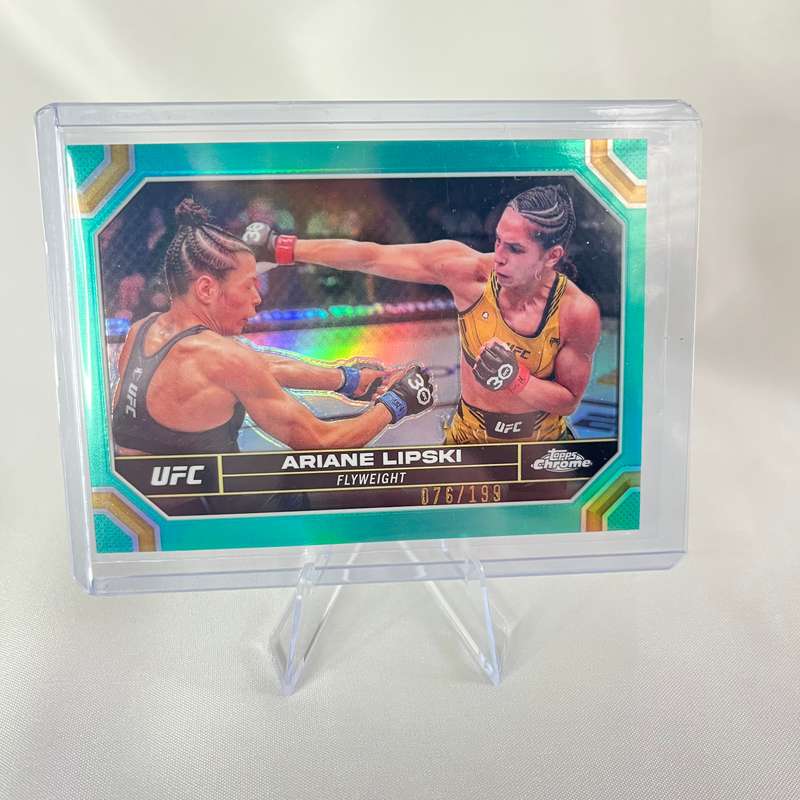 2024 Topps Chrome UFC - Ariane Lipski Aqua Refractor 76/199 #103