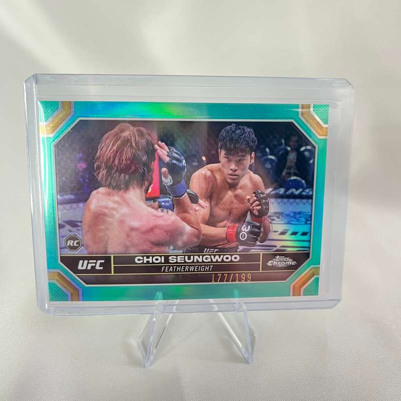2024 Topps Chrome UFC - Choi Seungwoo Aqua Refractor 177/199 #147