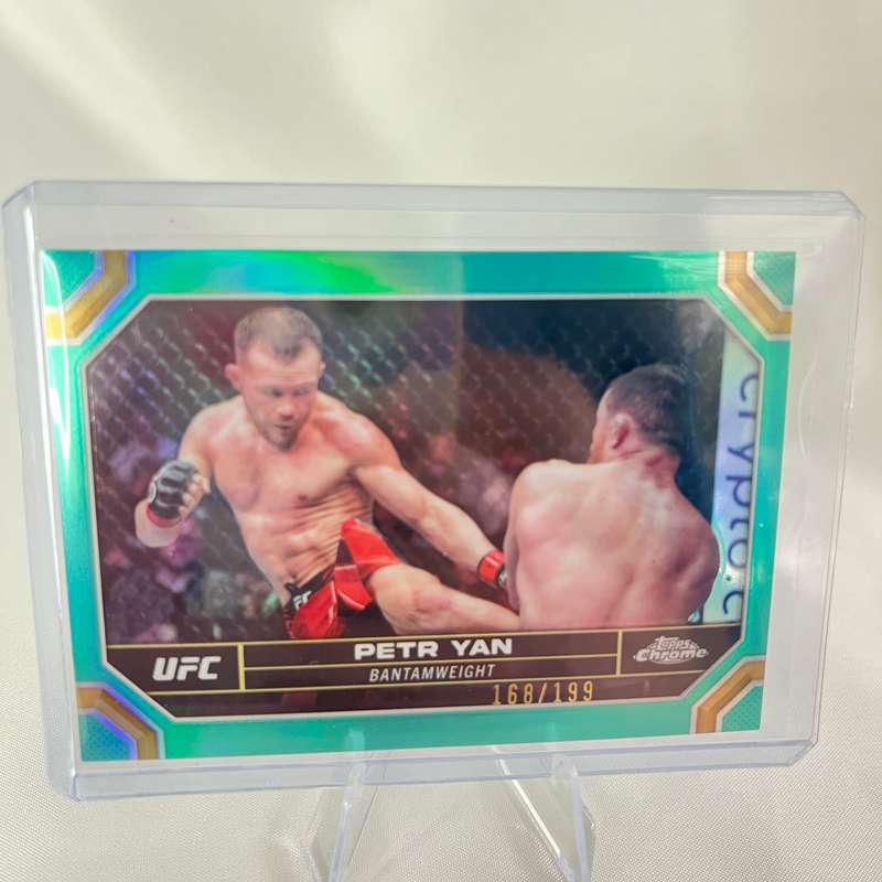 2024 Topps Chrome UFC - Petr Yan Aqua Refractor 168/199 #156