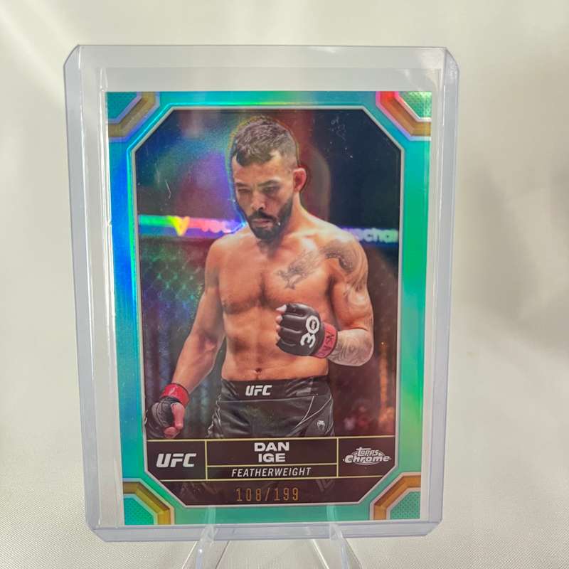 2024 Topps Chrome UFC - Dan Ige Aqua Refractor 108/199 #55