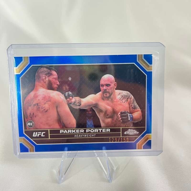 2024 Topps Chrome UFC - Parker Porter Blue Refractor 129/150 #142