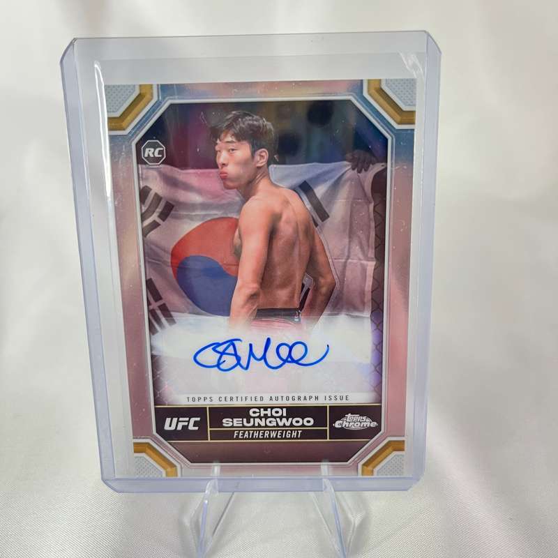 2024 Topps Chrome UFC - Choi Seungwoo Rookie Auto #CRA-SWC