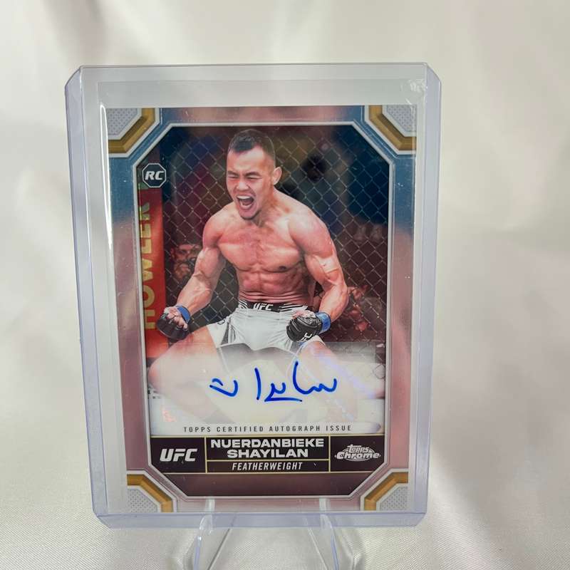 2024 Topps Chrome UFC - Nuerdanbieke Shayilan Rookie Auto #CRA-SNU