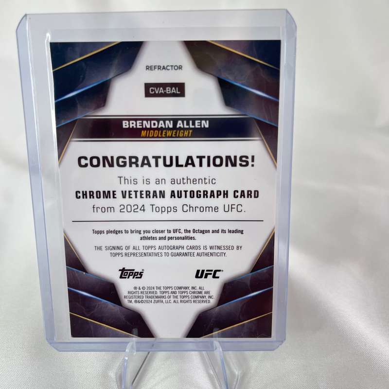 2024 Topps Chrome Veteran Auto Refractor - Brendan Allen #CVA-BAL 008/150