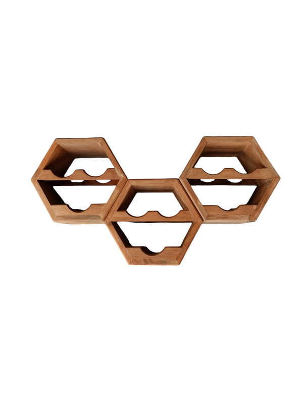 hexagon wine holder