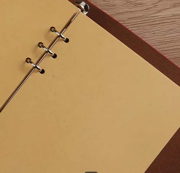Vintage Leaf Embossed Journal with Wrap Closure - Brown
