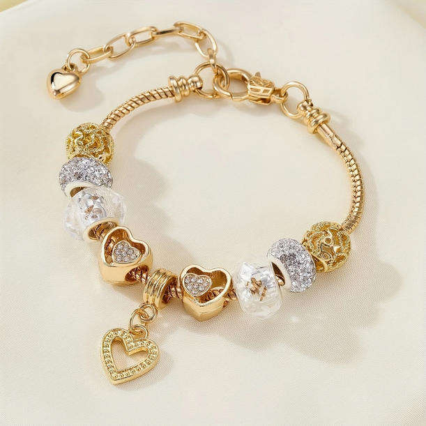 Charm Bracelet with Heart Pendant