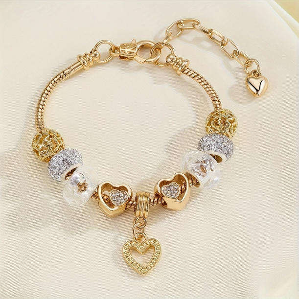 Charm Bracelet with Heart Pendant