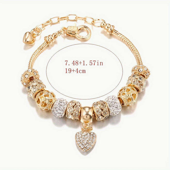 Charm Bracelet with Heart Pendant
