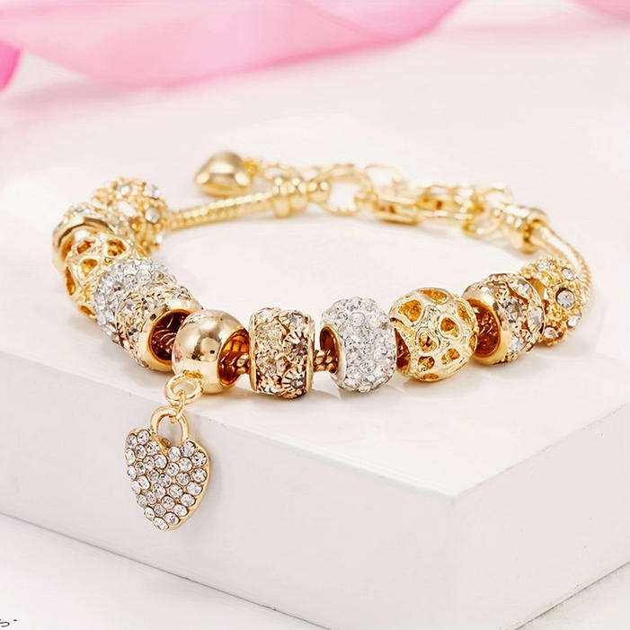Charm Bracelet with Heart Pendant