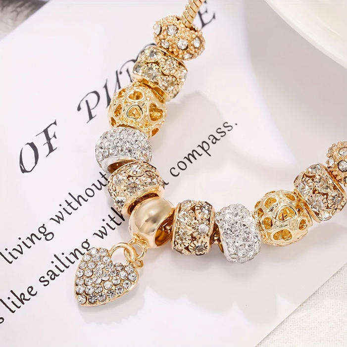 Charm Bracelet with Heart Pendant