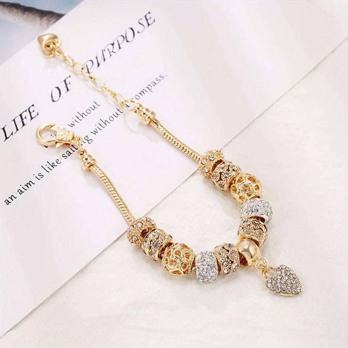 Charm Bracelet with Heart Pendant