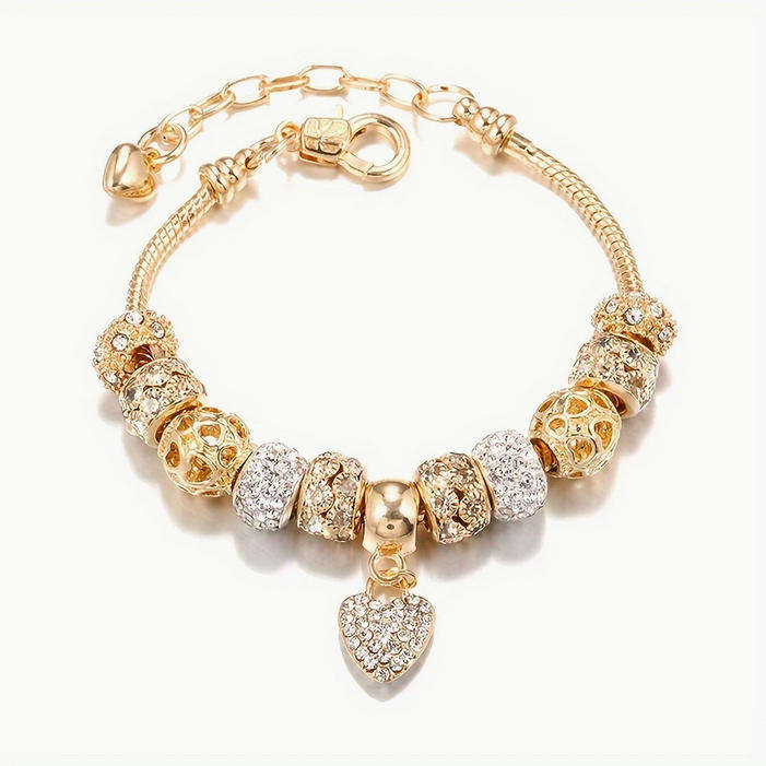 Charm Bracelet with Heart Pendant