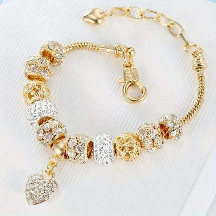 Charm Bracelet with Heart Pendant