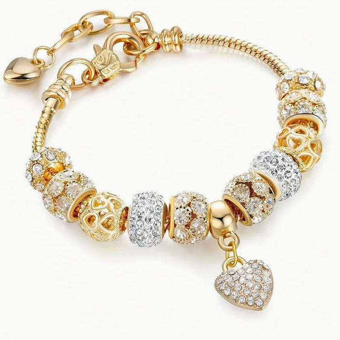 Charm Bracelet with Heart Pendant
