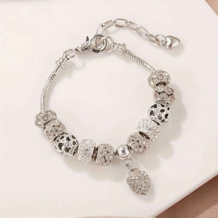 Charm Bracelet with Heart Pendant